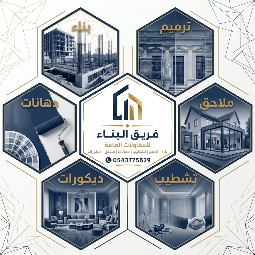 افضل مقاول في الشرقية مقاول كافة اعمال المقاولات والاصباغ والديكورات والترميم 46 فريق البناء للمقاولات العامة